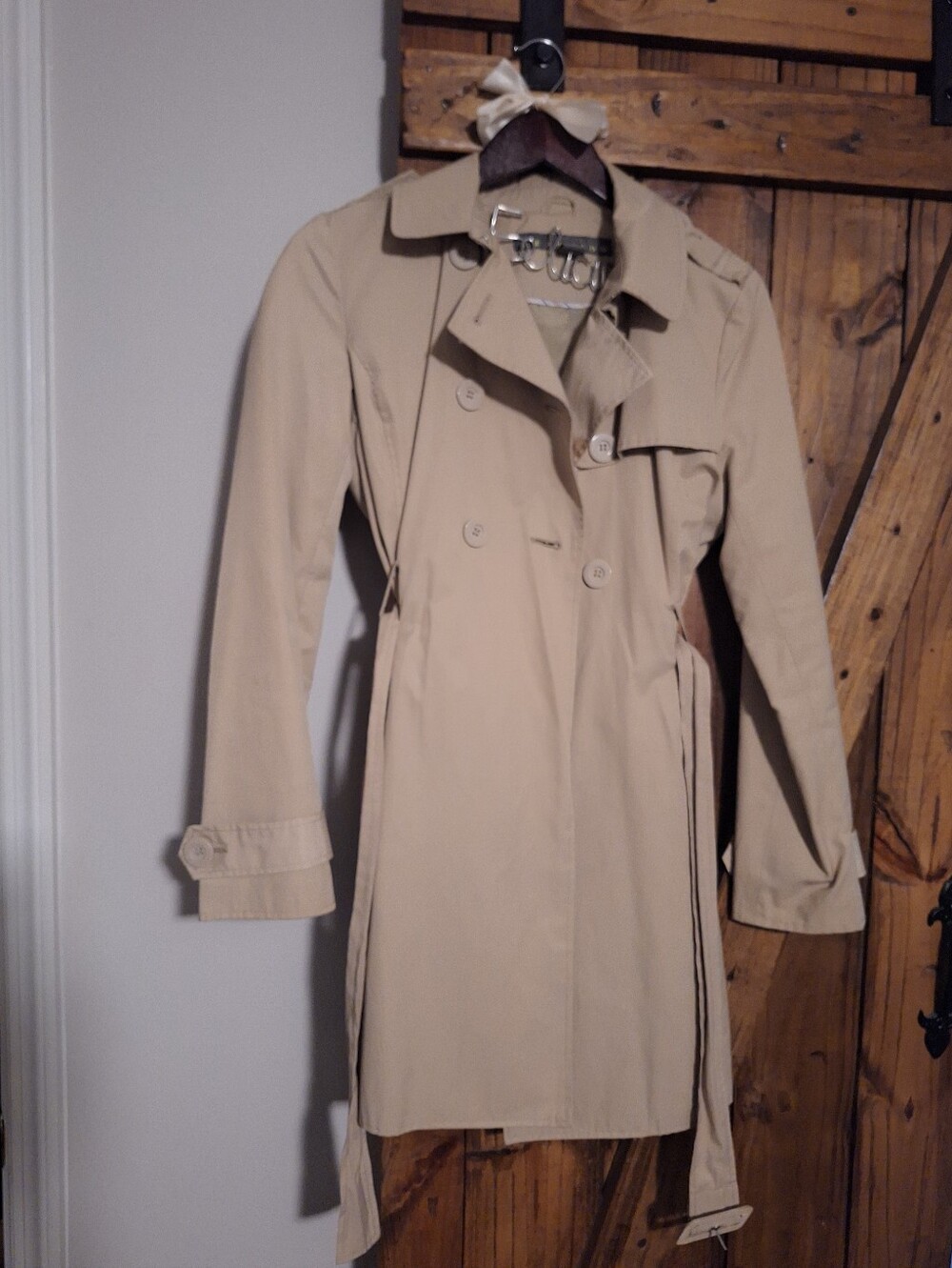 Kenneth Cole Trench Coat - Classic Double-Breasted Style